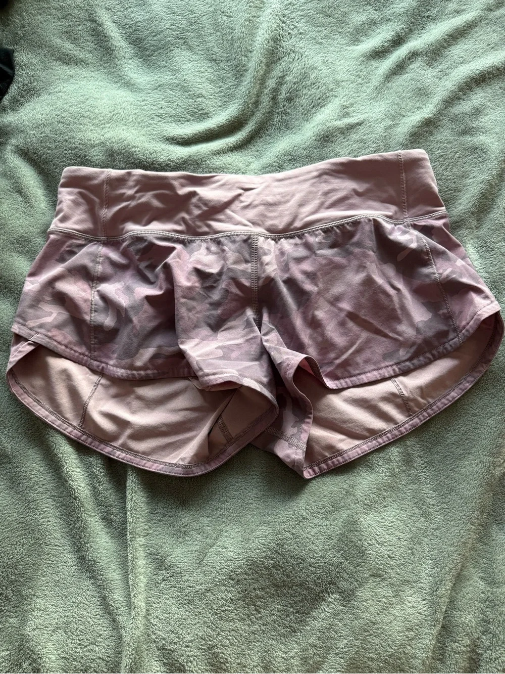 lululemon athletica Pink Camo Running Shorts